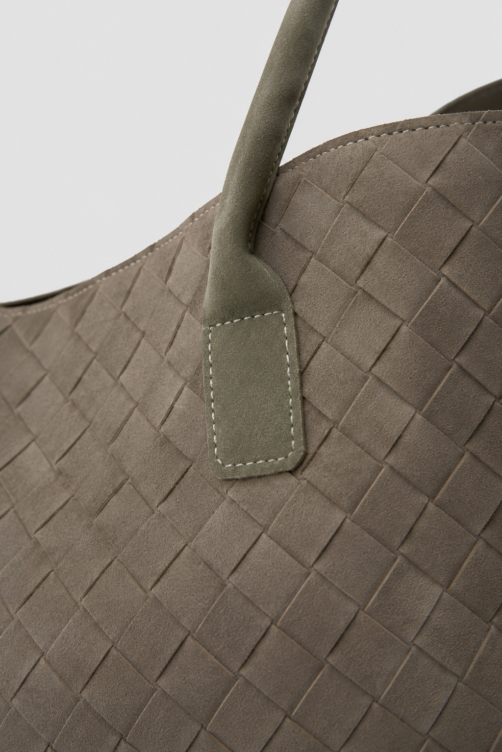 Velora Süet Shopper Omuz Çantası Vizon