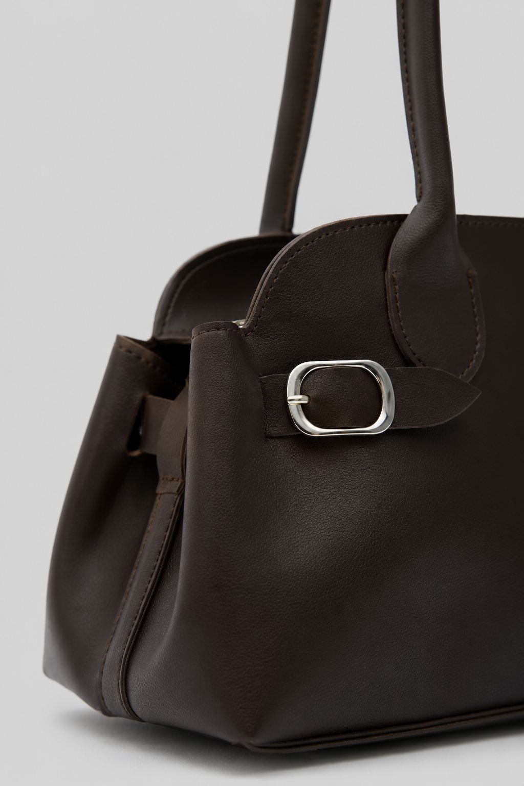 Vany Vintage Baget Çanta Kahve