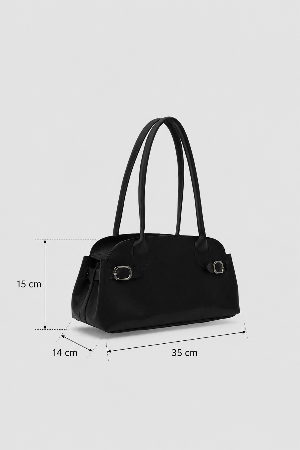 Vany Vintage Baget Çanta Siyah