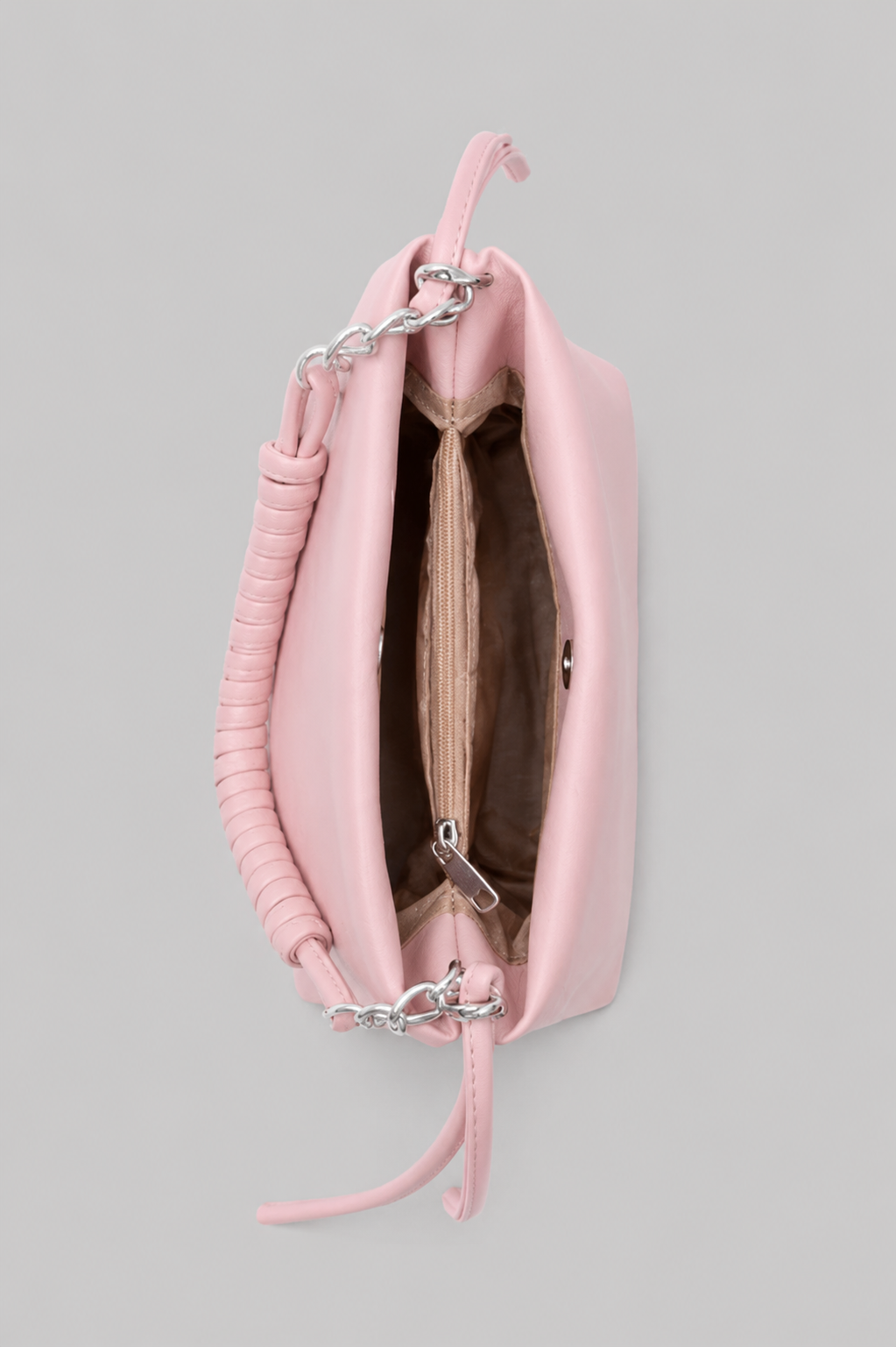 Bella Zincirli ve Püsküllü Çapraz Çanta Pembe