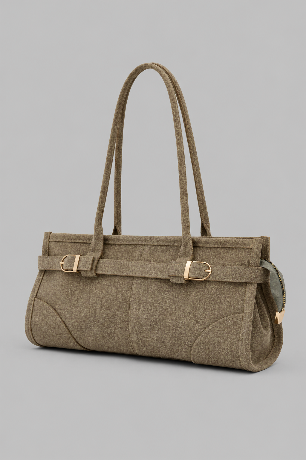 Bolso baguette vintage Marrón Oscuro