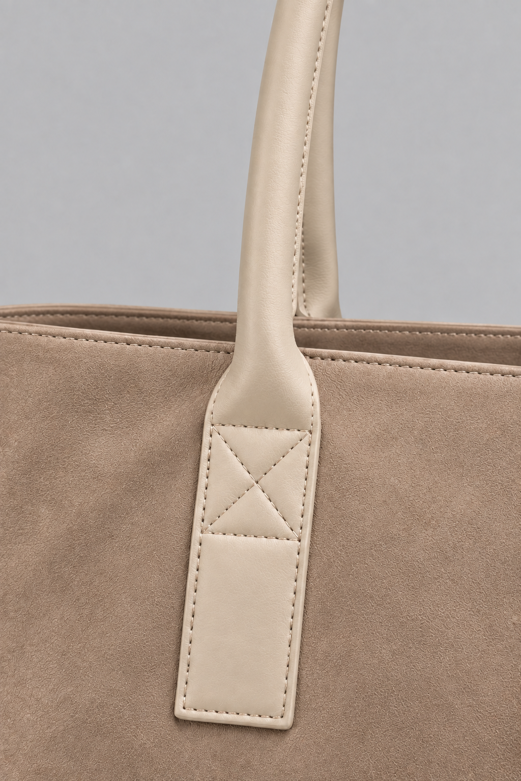 Katzey Süet School Tote Çanta Bej