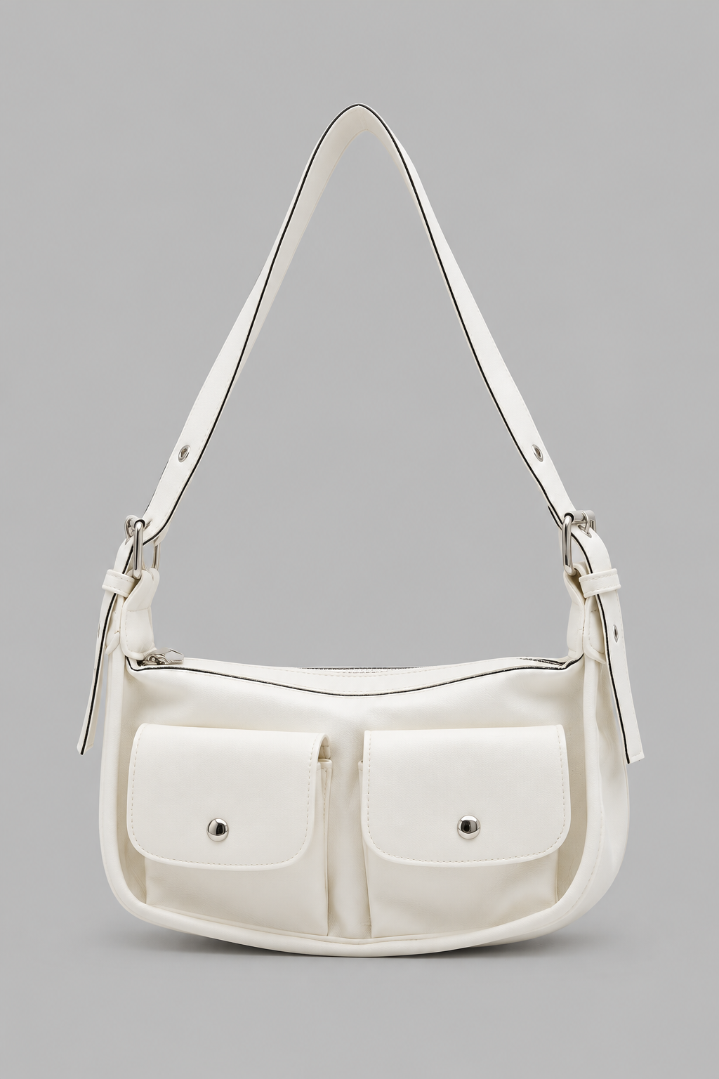 Sierra Vintage Baget Çanta Krem