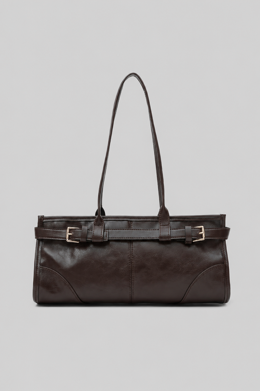 Any Vintage Baget Çanta Acı Kahve