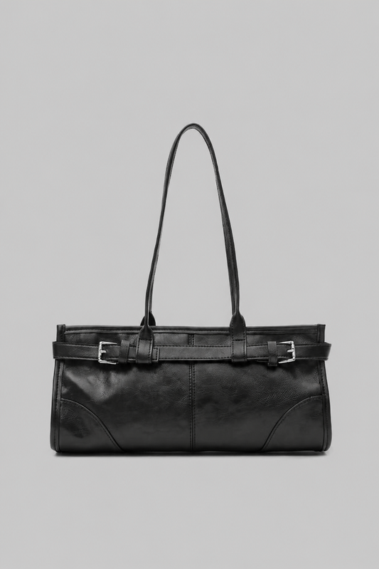 Any Vintage Baget Çanta Siyah