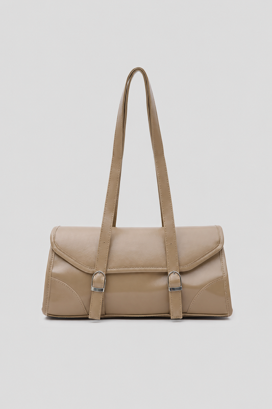 Lucia Vintage Baget Çanta Bej