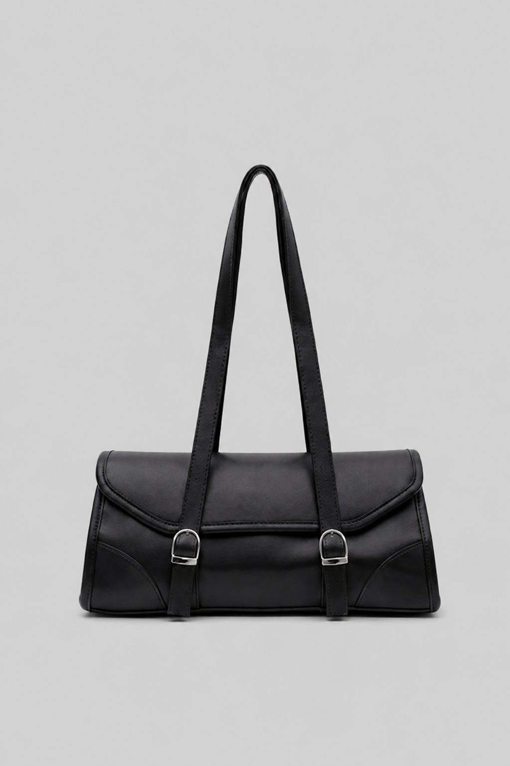 Lucia Vintage Baget Çanta Siyah