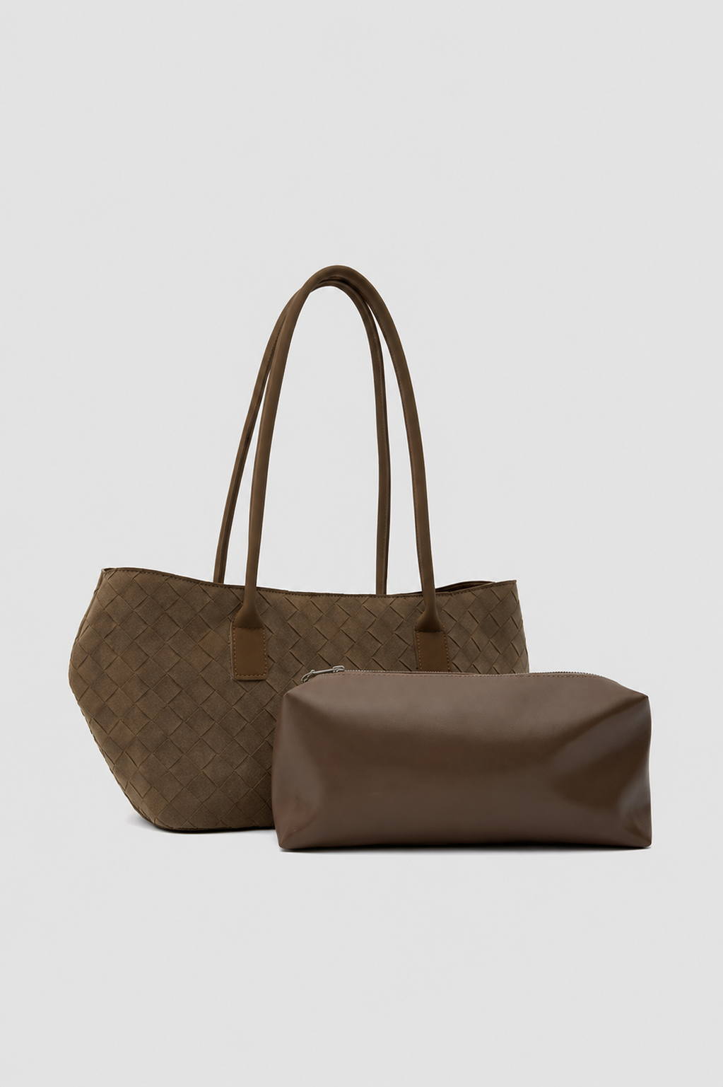 Velora Süet Shopper Omuz Çantası Taba
