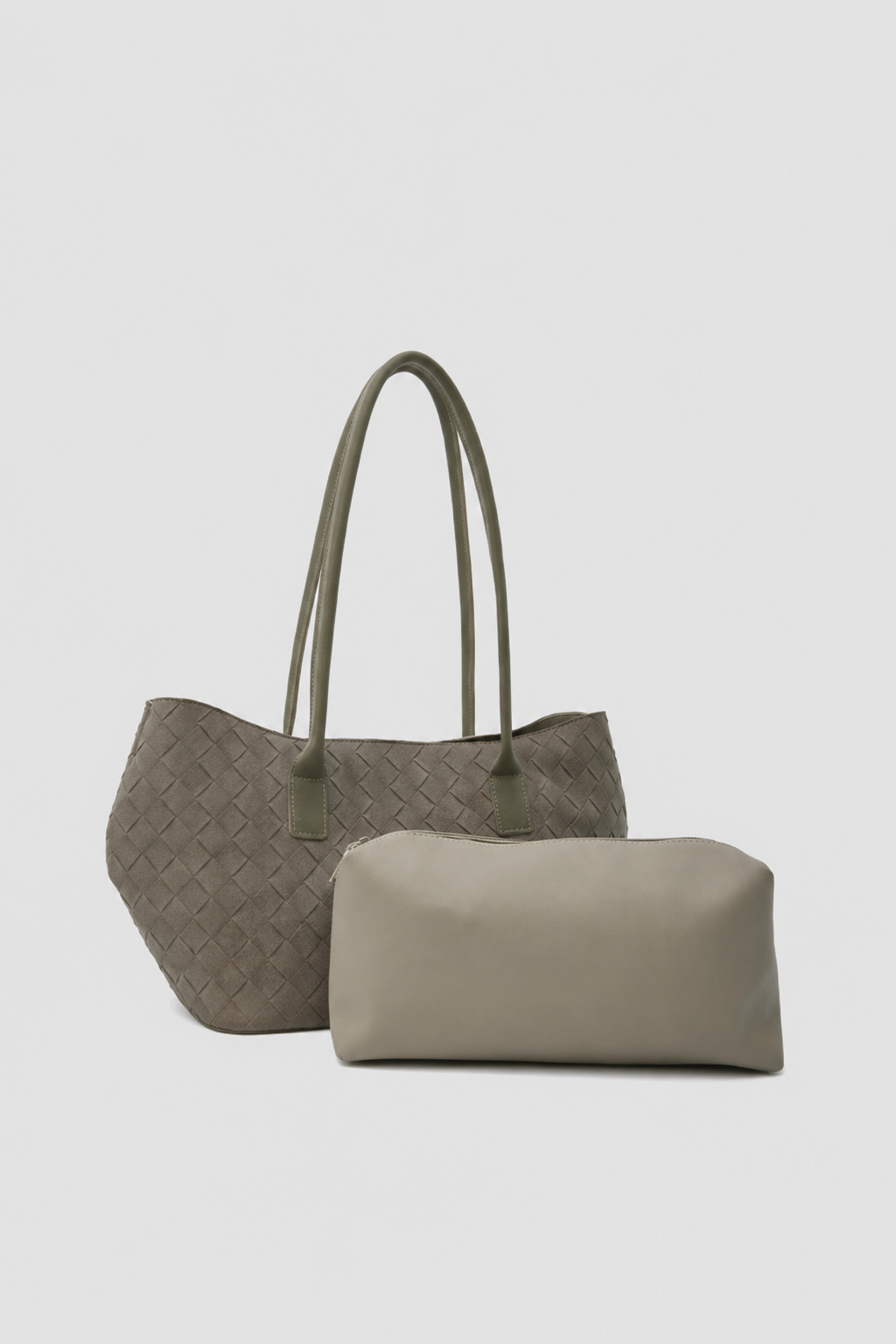 Velora Süet Shopper Omuz Çantası Vizon